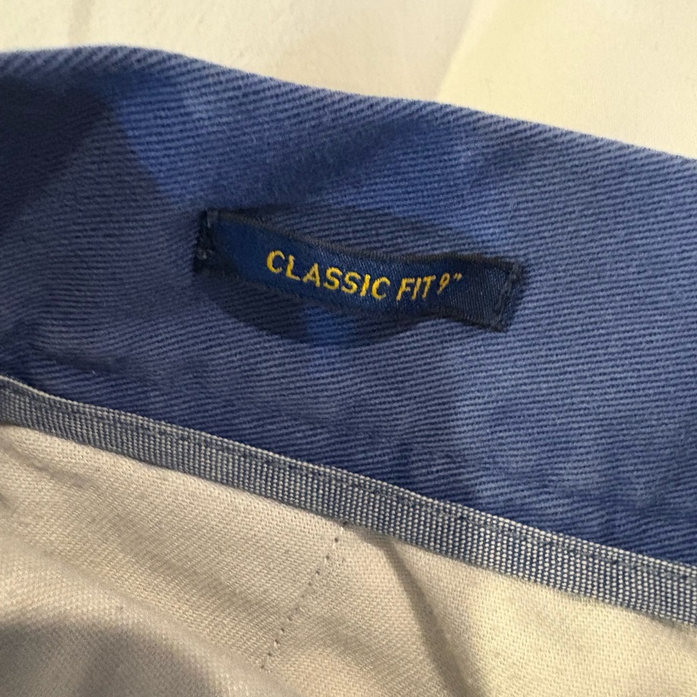 Ralph Lauren Blue Flat Front Shorts - Picture 3 of 5